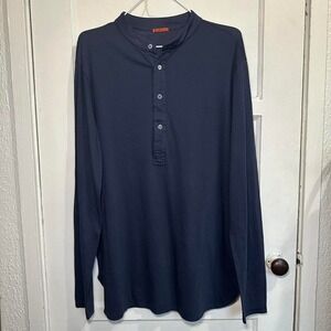 Barena Venezia Long Sleeve Henley — Navy (M)‎